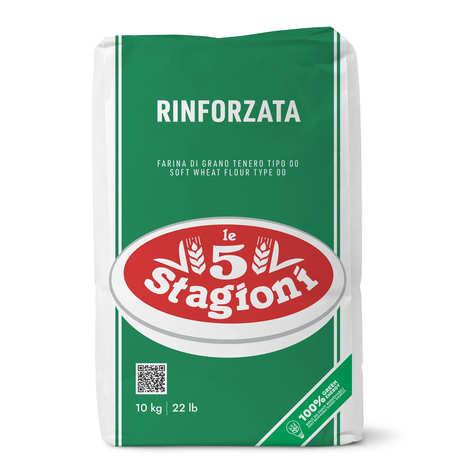 Farine à pizza pro 5 Stagioni Verte type 00 Rinforzato W250 - Sac de 10kg