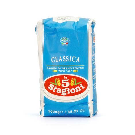 Farine à pizza classique type 00 W200 5 Stagioni Classica - Sachet de 1kg