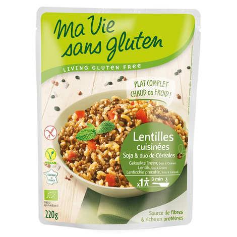 Céréales cuisinées lentilles, soja, duo riz sarrasin bio et sans gluten - Sachet de 220g