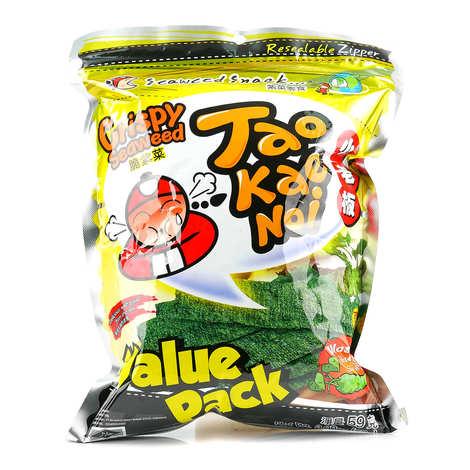 Chips d'algues coréennes croustillantes au wasabi Tao Kae Noi - Sachet de 59g