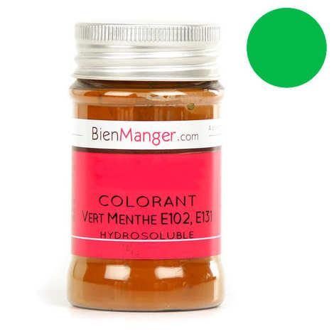 Colorant alimentaire vert-menthe - Poudre hydrosoluble - Pot 50g