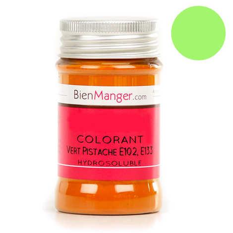 Colorant alimentaire vert-pistache - Poudre hydrosoluble - Pot 50g