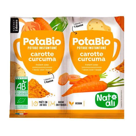 Potabio carotte-curcuma - potage instantané bio - 2 sachets de 8.5g