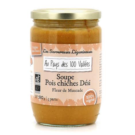 Les savoureuses légumineuses - Soupes de pois chiches dési à la fleur de muscade - Bocal de 580g