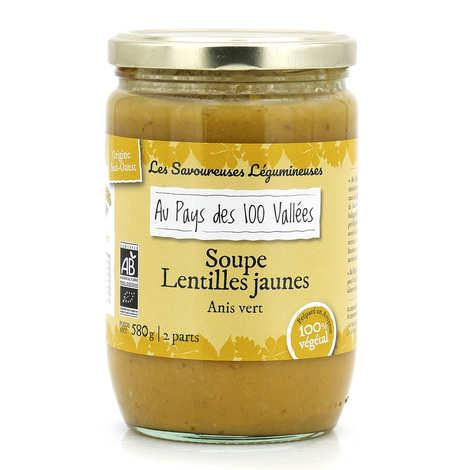 Les savoureuses légumineuses - Soupe de lentilles jaunes et anis vert - Bocal de 580g