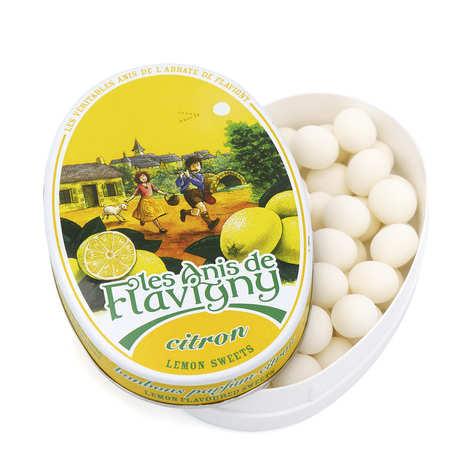 Bonbons à l'anis aromatisés au citron - Boîte ovale décorée - Boite de 50g